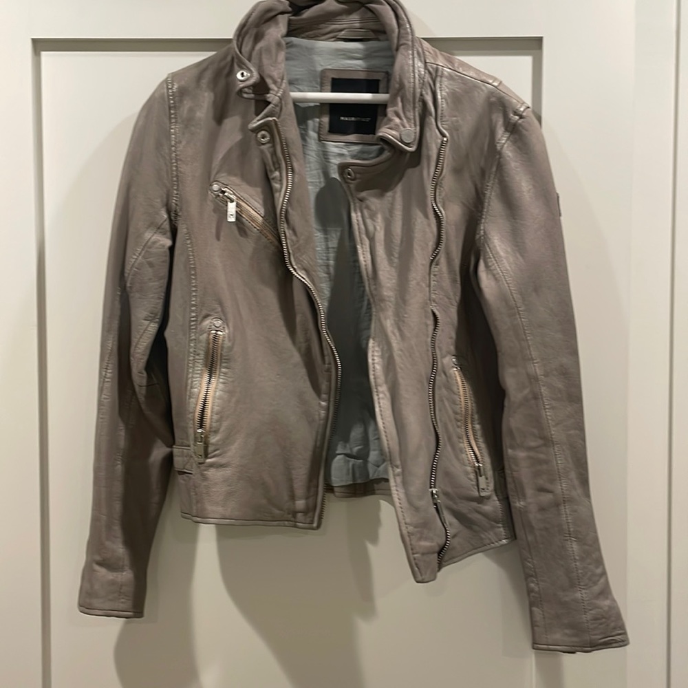 Gray Leather Jacket - image 1